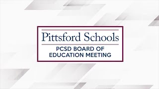 Pittsford Central School District Board of Education Meeting  November 28 2023 [upl. by Ecnarret333]