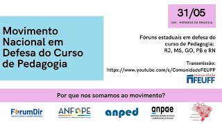 Movimento Nacional em Defesa do Curso de Pedagogia [upl. by Sower]