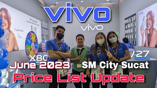 VIVO Price List Update June 2023 Vivo V27 series V25 series Y22s Y35 Y16 Y02 Y02s Vivo X80 [upl. by Bowrah135]