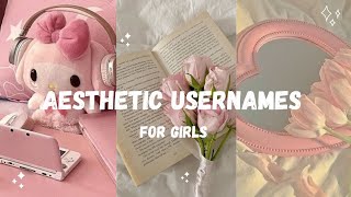 •Aesthetic Usernames for girls 🩷🌷 • Aesthetic Usernames 💐• Username for Instagram 💌 [upl. by Merissa940]