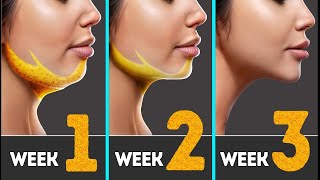 3 Min Face Exercises  Double Chin Fat amp Face Lift Lose Face Fat in 14 Days [upl. by Lanna]