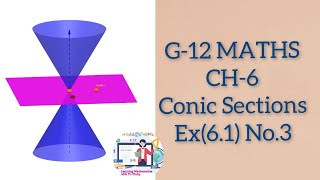 G12  Maths CH6 Conic sections Ex 61 No3 trpinky [upl. by Aiym]