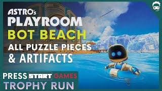 Bot Beach  Astros Playroom  All Puzzle Pieces and Artifacts Locations Cooling Spring Level [upl. by Gnod]