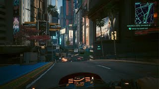 Cyberpunk 2077  I Love Speedin Around Town Jackies Bike Is The Best [upl. by Nolrev568]