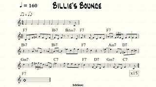 Billies Bounce Backing Track For Piano amp Guitar [upl. by Shanna]