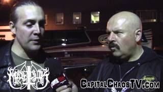 CAPITAL CHAOS TV Interview with Morgan Steinmeyer Håkansson of MARDUK [upl. by Jovita]