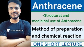 structure and medicinal use of Anthracene  method of Preparation and reaction of Anthracene sgsir [upl. by Lorien259]