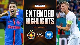 FCSB vs RFS Extended Highlights  UEL League Phase MD 1  CBS Sports Golazo  Europe [upl. by Tolman]