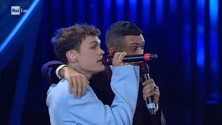 Mahmood amp Blanco  Il Cielo in una stanza Noemi Live Festival Sanremo 2022 Cover Night [upl. by Tyrrell]