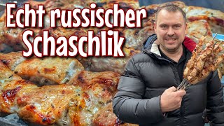 Echt russischer Schaschlik  das beste Rezept  Westmünsterland BBQ [upl. by Sandberg]