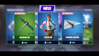 Fortnite NEU EXPERTIN SKIN MAVEN SKIN  PAPIERFLUGZEUG  Fortniteshop 06012019 EpicGames [upl. by Anatol250]