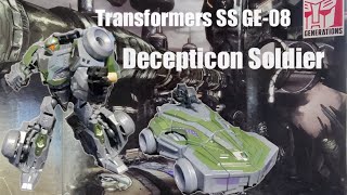 Transformers Studio Series GE08 Decepticon Soldier transformers hasbro [upl. by Benis]