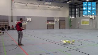 PHILIPP KAINDL GERMANY SINGLE FLIGHT DEUTSCHE MEISTERSCHAFT INDOOR KUNSTFLUG F3P DAEC 2015 [upl. by Ammon326]