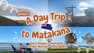 Jalanjalan ke Matakana  Pasar petani di New Zealand  Snell Beach weekendvlog aucklandvlog [upl. by Ahsyekal]