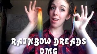 Rainbow Dreads an alternative method for adding extensions [upl. by Annej748]