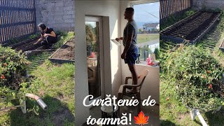 VLOGCURĂȚENIE DE TOAMNĂ in CURTE🍂🏡🧹 SUNT CURIOASĂ DE PAREREA VOASTRĂ 😍CU BĂIEȚI LA TUNS [upl. by Primavera111]