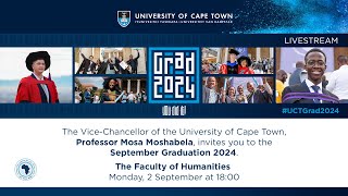 Faculty of Humanities graduation ceremony – 1800 on 2 September 2024 [upl. by Octavia]