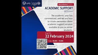 Academic Support Webinar  ft Write Space WriteSite ASTEP Library Services CUADS  UFS [upl. by Tolland]