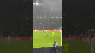 Celtic Park Pitch Invader Hugs Schmeichel celtic celticfc rbleipzig championsleague football [upl. by Clapp]