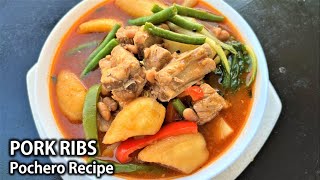 Mas Malasa Mas Masarap PORK RIBS POCHERO  Easy and Simple Pochero Recipe [upl. by Sharity]