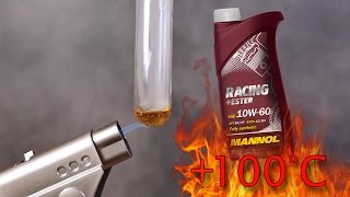 Mannol RacingEster 10W60 Jak czysty jest olej silnikowy Test powyżej 100°C [upl. by Foy154]