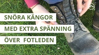 Snöra kängor med extra spänning över fotleden [upl. by Weiner580]