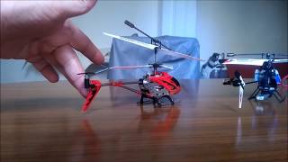 Como funciona un helicoptero de radiocontrol de 3 4 y 6 canales RC Par motor Antipar [upl. by Pollock514]