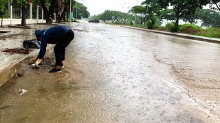 The Only Unclogged storm drain flooded Video You Need to Watch [upl. by Risteau]