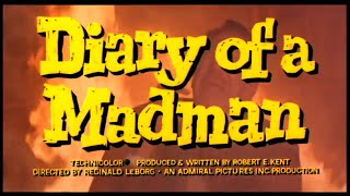 Diary of a Madman 1963  TRAILER  Vincent Price stars [upl. by Edee682]