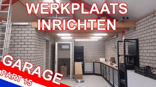 WERKPLAATS INRICHTEN  Een nieuwe garage bouwen in mijn achtertuin  Deel 15 [upl. by Nawiat255]