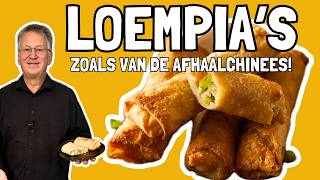 Hoe maak je loempias zoals van de afhaalchinees kip loempia recept [upl. by Hildebrandt]