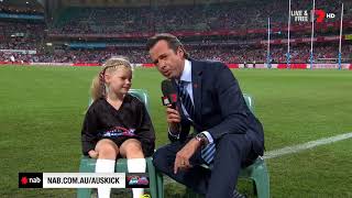 2018 NAB AFL Auskicker of the Year – Rd 5 Nominee [upl. by Egreog]