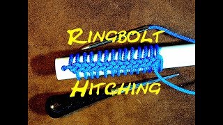 Single Strand Ringbolt Hitching  Single Strand Cockscombing  How to Tie [upl. by Enajiram499]