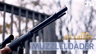 45 Cal Muzzleloader  Tannerite [upl. by Ewer19]