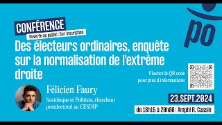 Félicien Faury Enquête sur la normalisation de lextrême droite [upl. by Asyen]