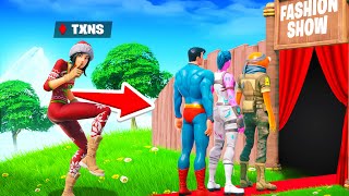 I Went UNDERCOVER in Fortnite Fashion Shows [upl. by Dorette]