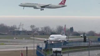 Onur Air Airbus A320 Istanbul Ataturk Havalimanı kalkış [upl. by Draned380]