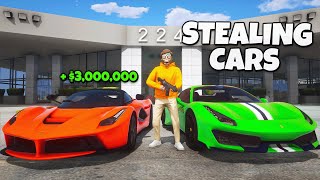 Robbing Entire Car Dealership in GTA 5 RP [upl. by Benia106]