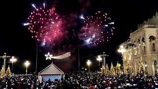 Capodanno a Trieste i fuochi e la festa in piazza Unità [upl. by Bolling22]