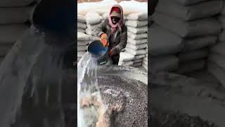 Concrete mortar mixing process [upl. by Thirion]