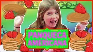 PANQUECA AMERICANA FÁCIL  Nina brincando de Masterchef [upl. by Goulette]