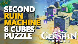 Watatsumi Island Ruin Machine Puzzle Genshin Impact Second 8 Cubes [upl. by Nirej]