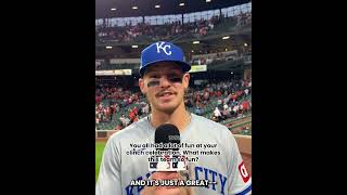 We caught up with Bobby Witt Jr after his first career Postseason win [upl. by Vanhook]