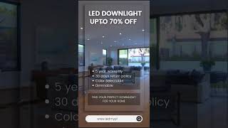 LED Downlight  Perfect For Your Indoor Space ledlighting leddownlights offers [upl. by Janaya]