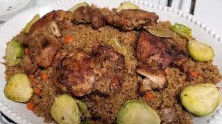 Thiebouganaar Senegalese Jollof Rice and Chicken [upl. by Afihtan]