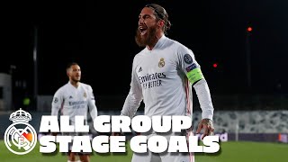 Champions League All group stage goals 202021 [upl. by Nellac]