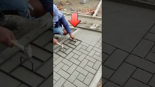 How to make road made of cement like brick 😳 shorts [upl. by Ecilahs573]