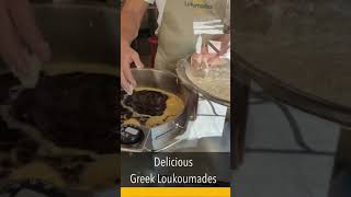 Delicious Greek Loukoumades doughnuts shorts [upl. by Refinej388]