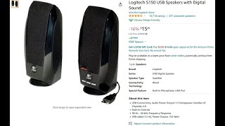 Unboxing Test and Review  Logitech S150 USB Speakers [upl. by Tana]