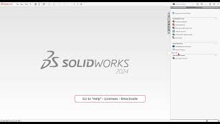 SOLIDWORKS Standalone License Deactivation [upl. by Eahsan]